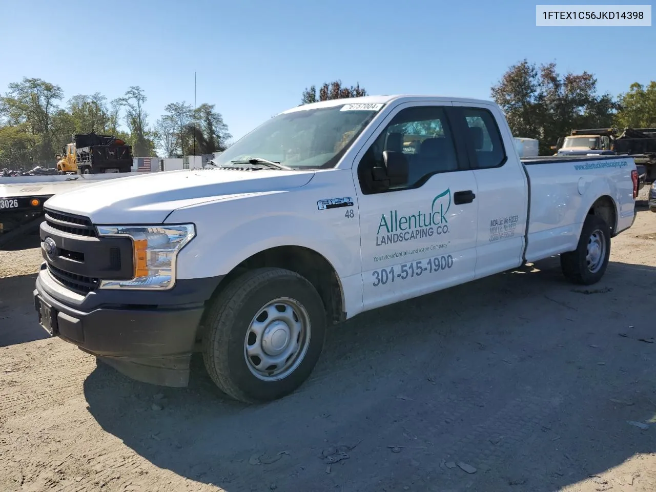 2018 Ford F150 Super Cab VIN: 1FTEX1C56JKD14398 Lot: 76757004