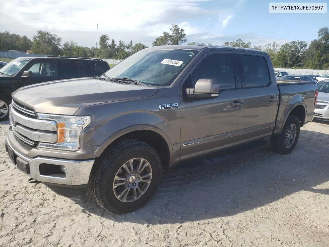 2018 Ford F150 Supercrew VIN: 1FTFW1E1XJFE70597 Lot: 77034344