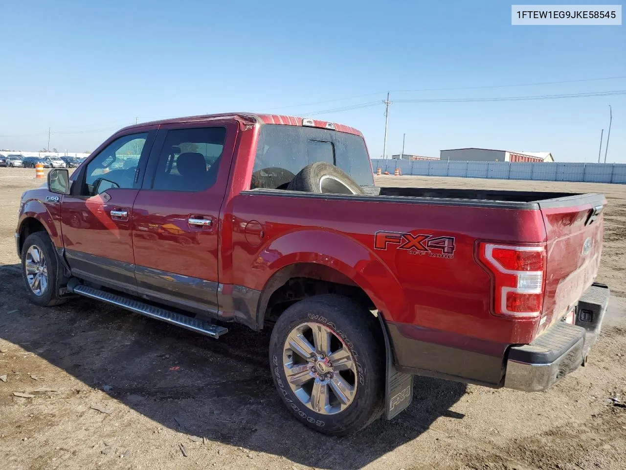 2018 Ford F150 Supercrew VIN: 1FTEW1EG9JKE58545 Lot: 77205134