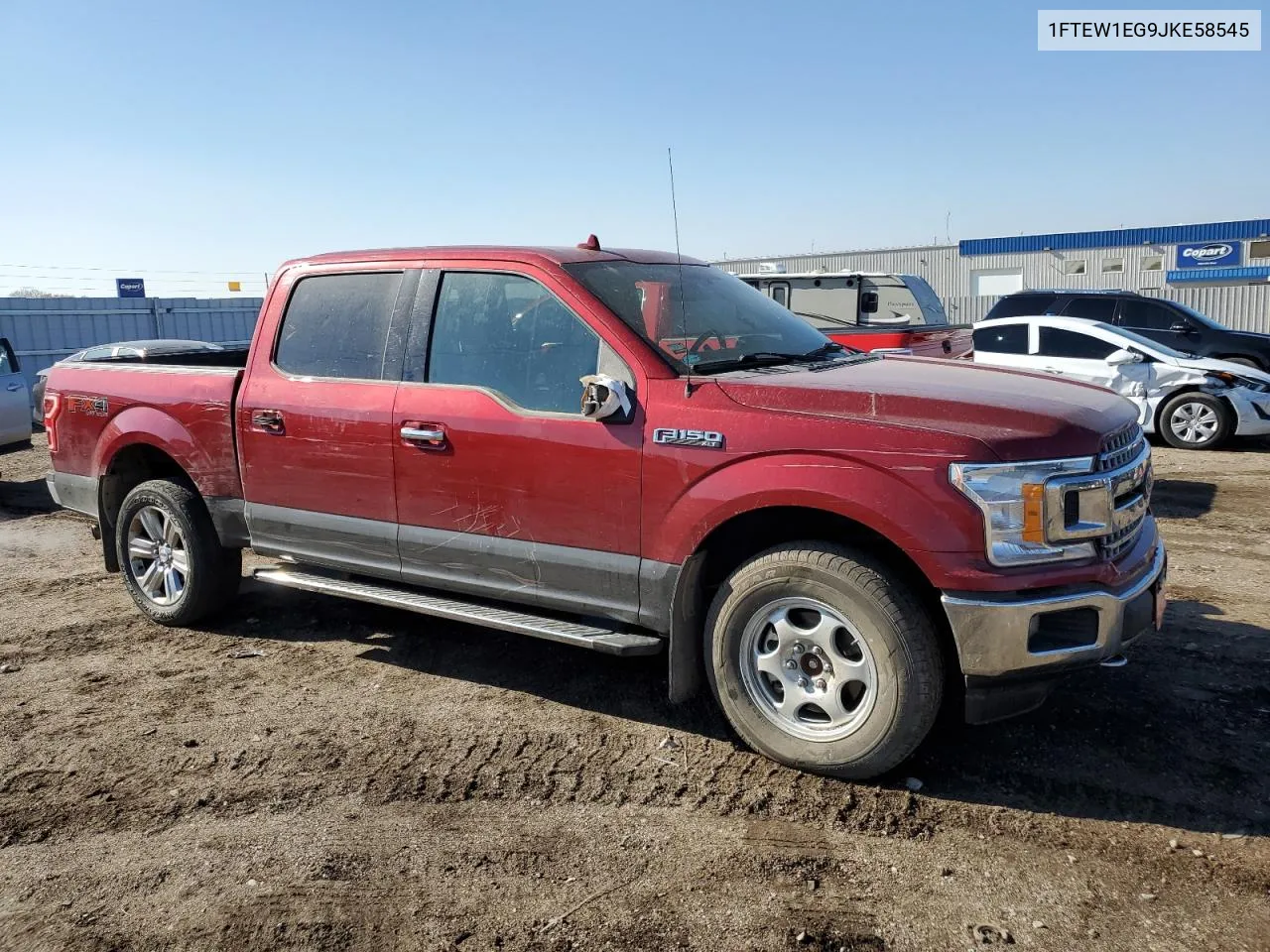 2018 Ford F150 Supercrew VIN: 1FTEW1EG9JKE58545 Lot: 77205134