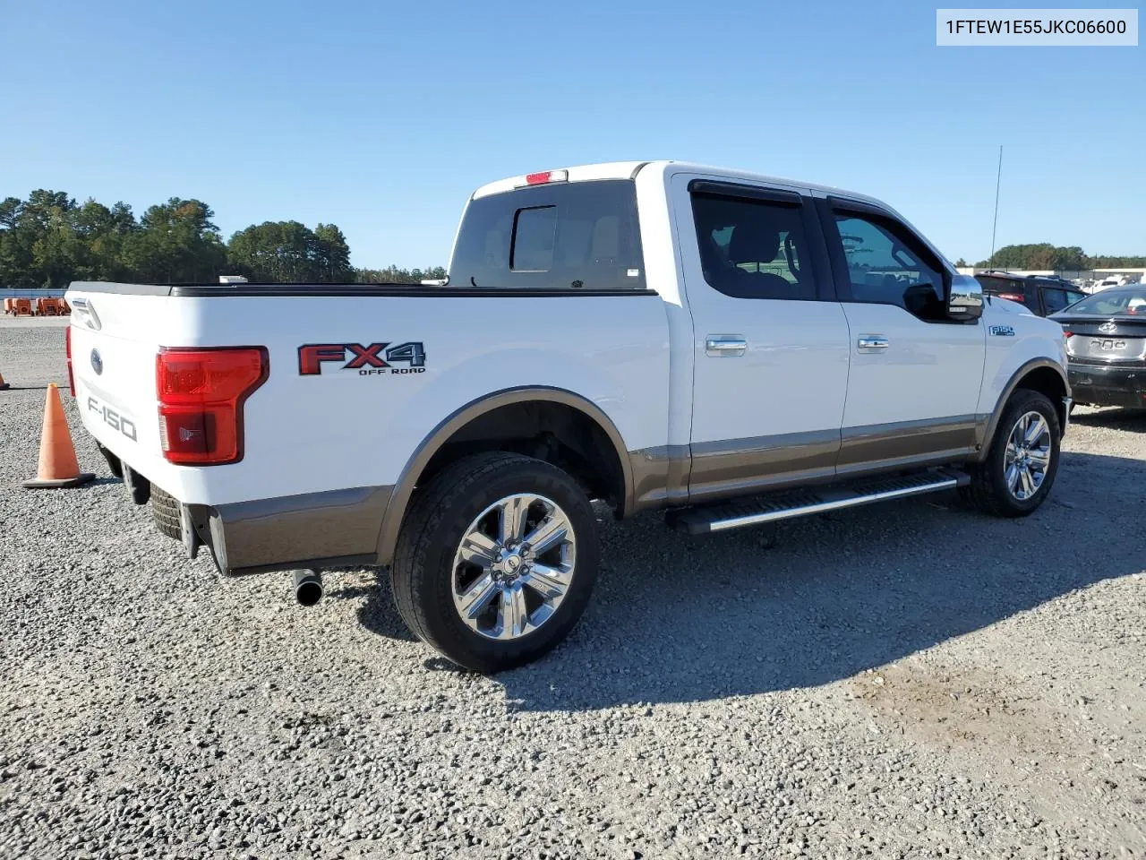 2018 Ford F150 Supercrew VIN: 1FTEW1E55JKC06600 Lot: 77223484