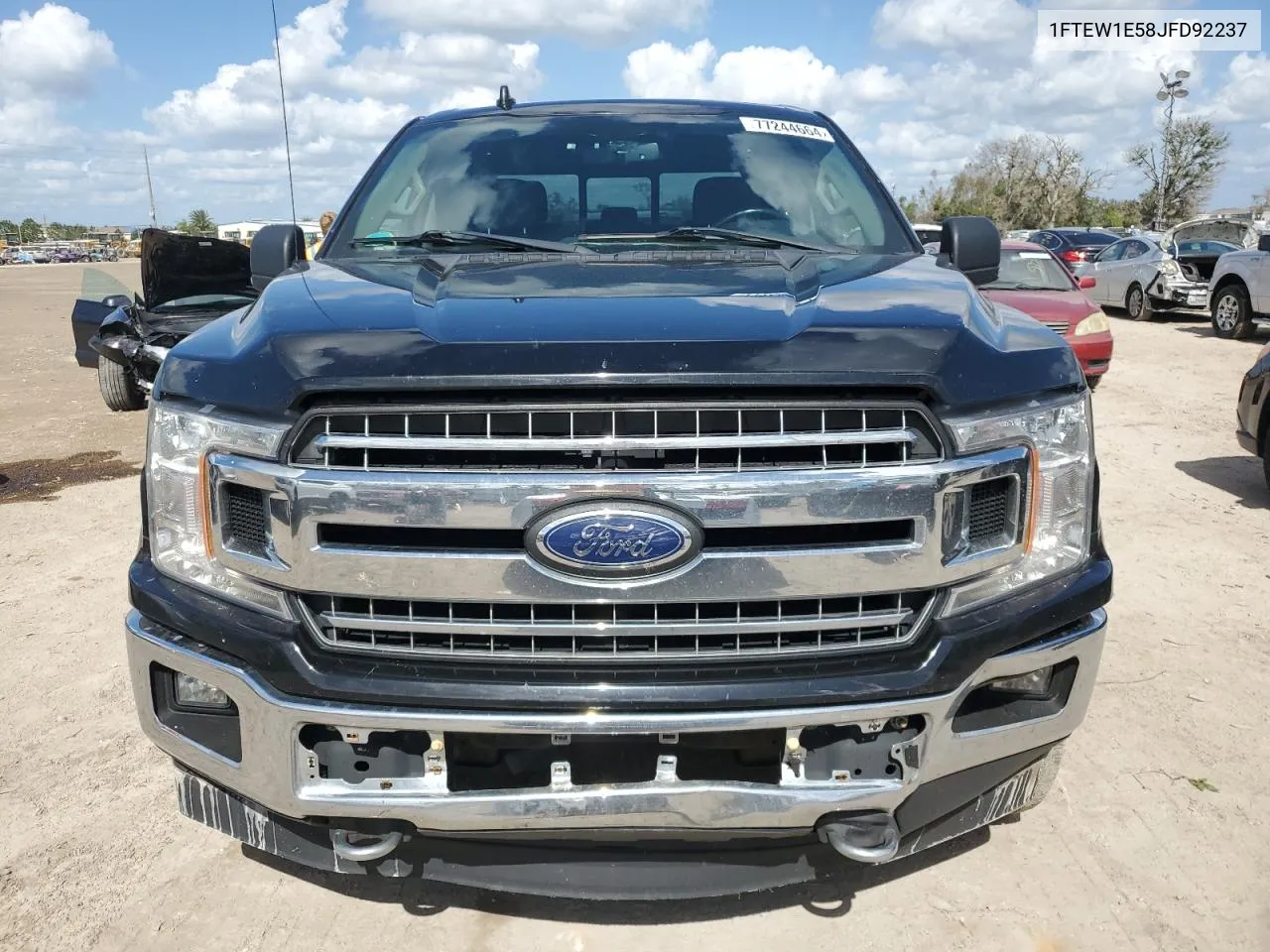 2018 Ford F150 Supercrew VIN: 1FTEW1E58JFD92237 Lot: 77244664