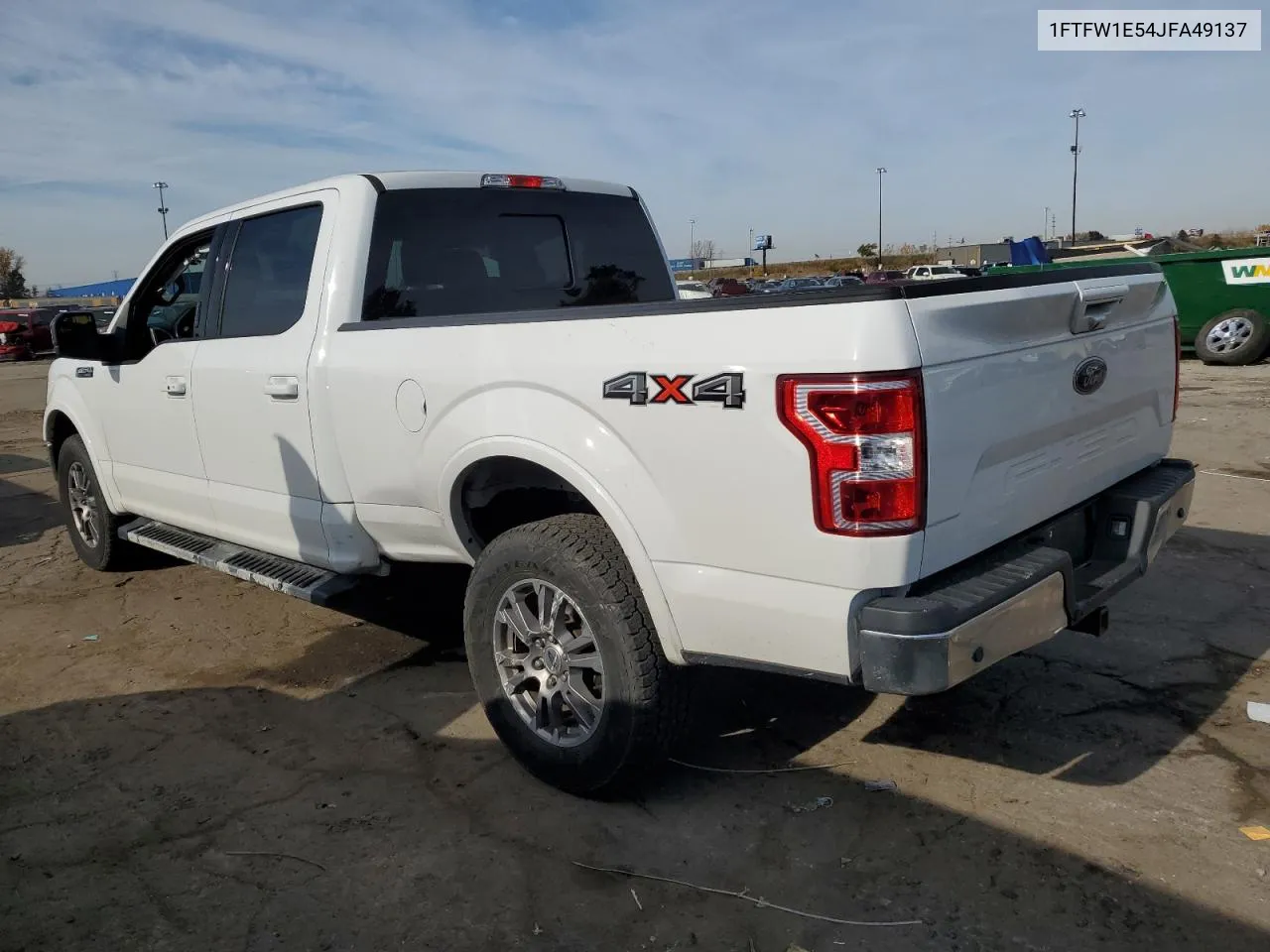 2018 Ford F150 Supercrew VIN: 1FTFW1E54JFA49137 Lot: 77319044