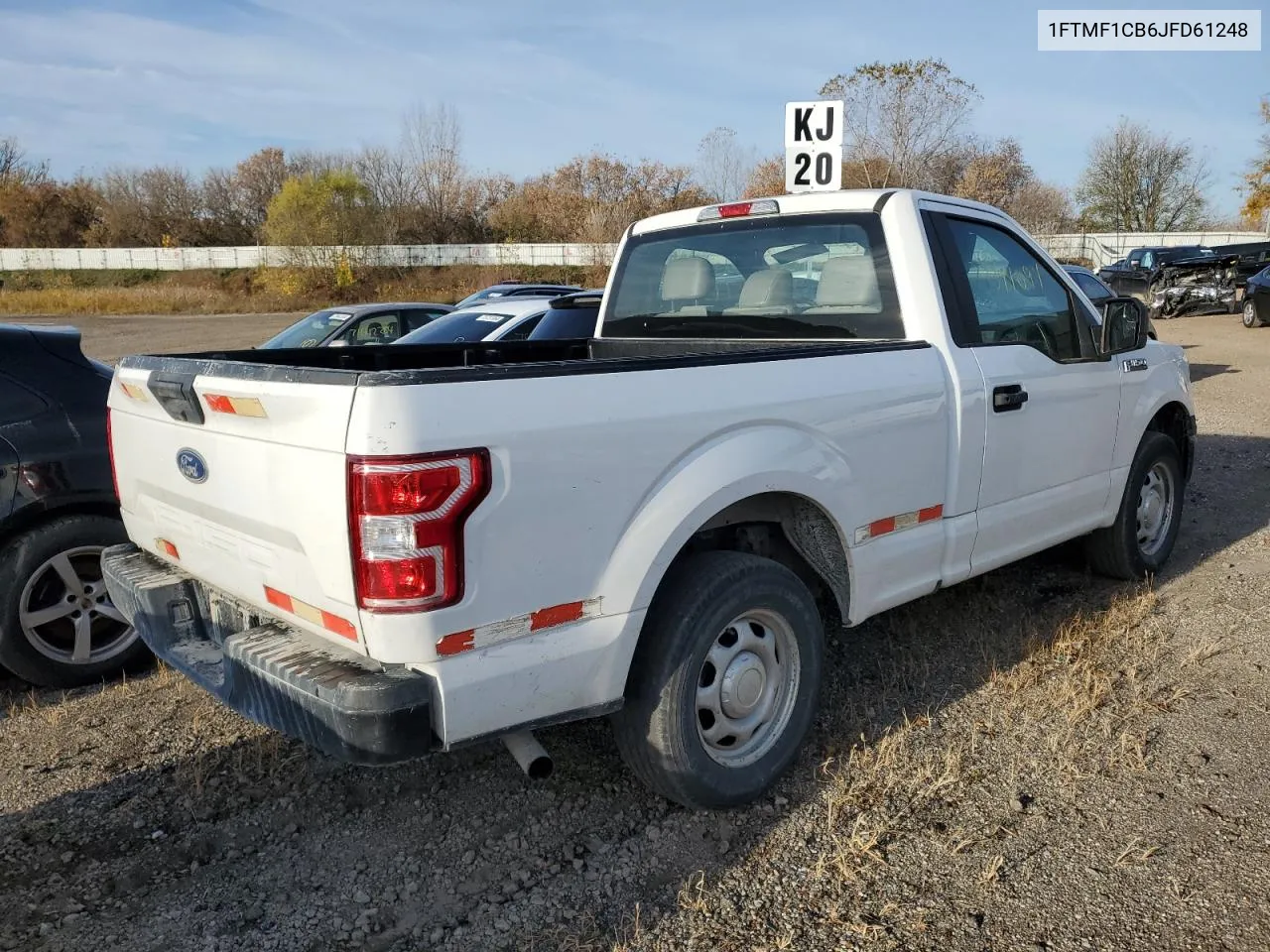 2018 Ford F150 VIN: 1FTMF1CB6JFD61248 Lot: 77344094