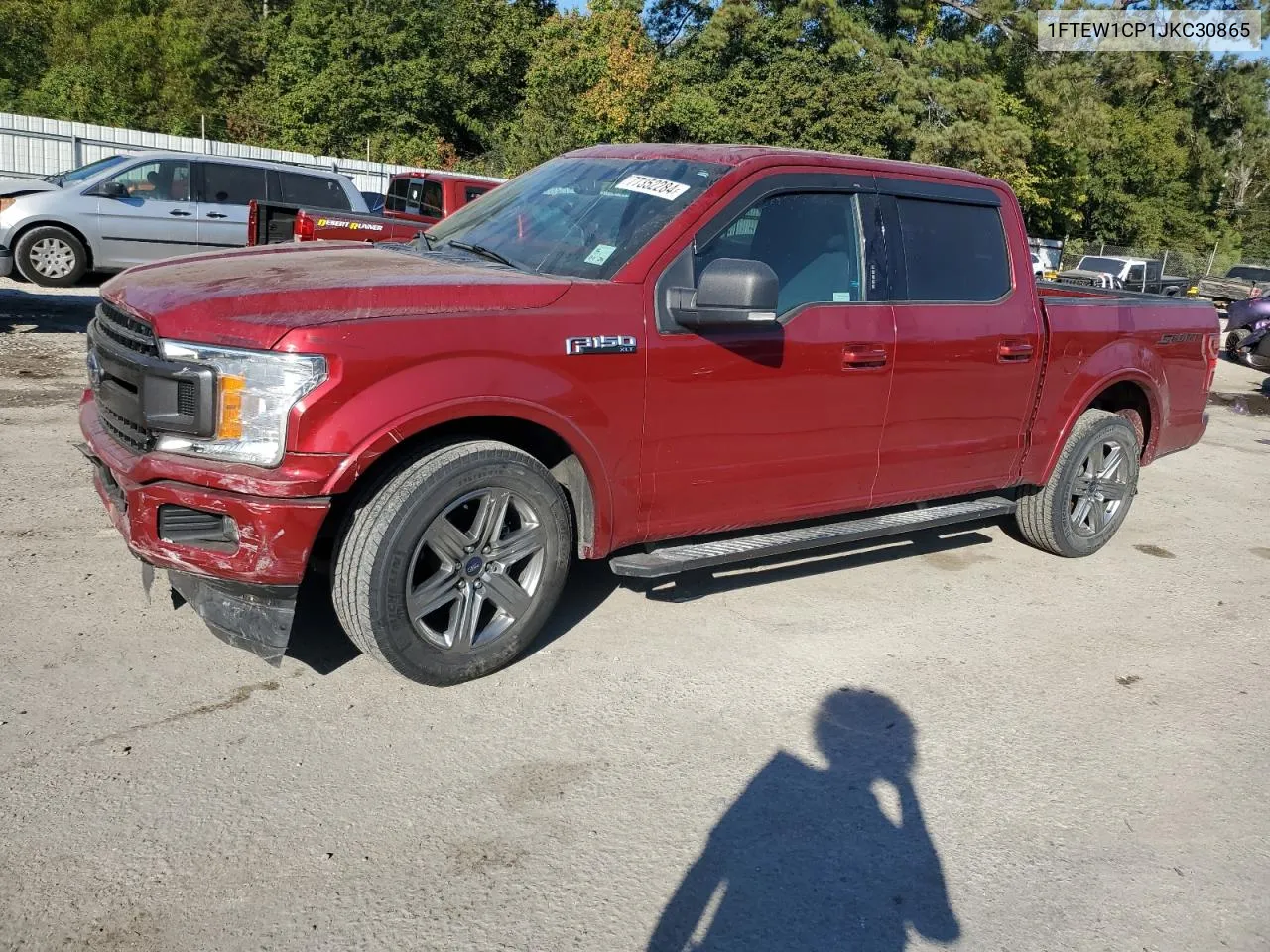 2018 Ford F150 Supercrew VIN: 1FTEW1CP1JKC30865 Lot: 77352284