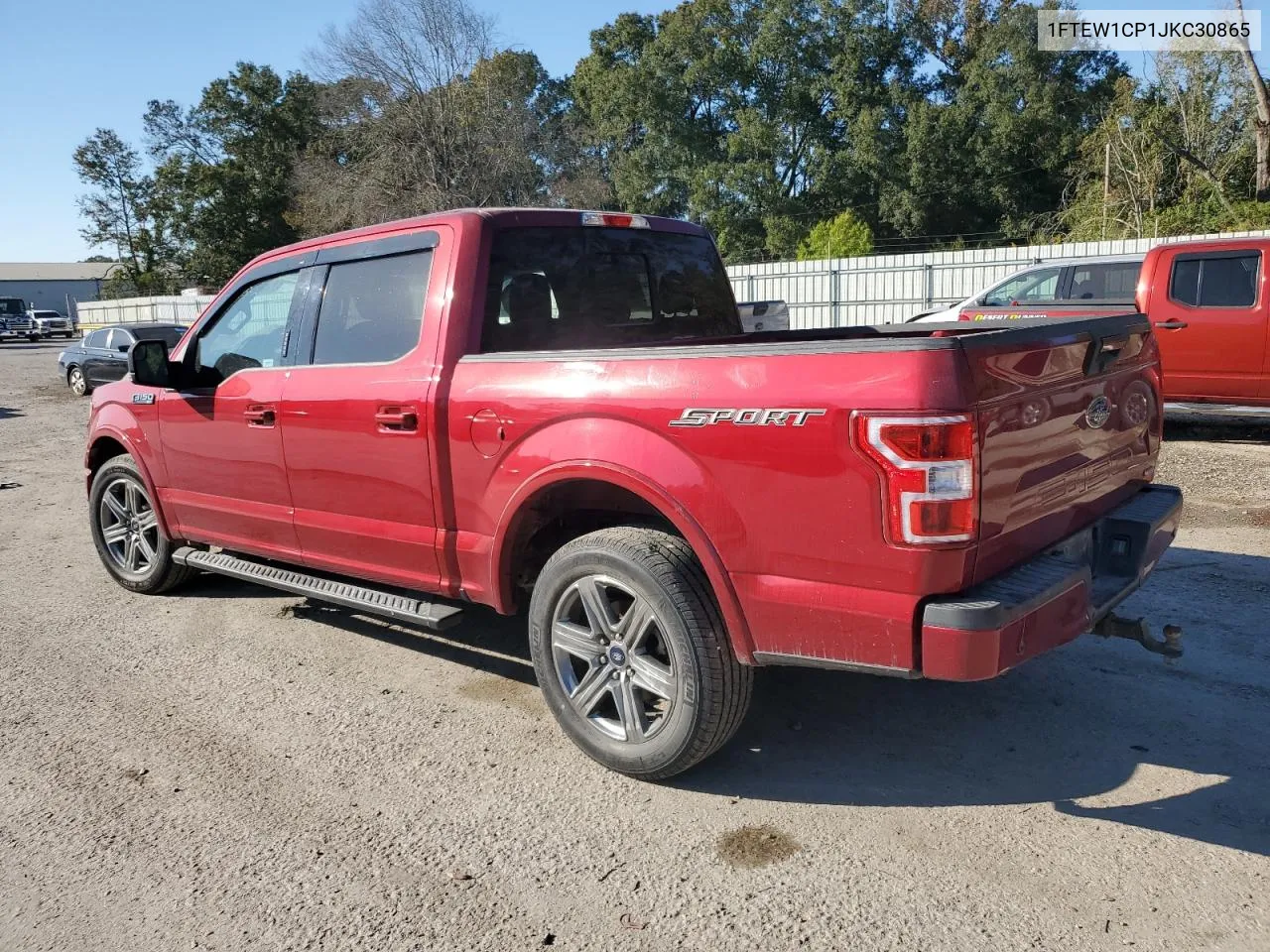 2018 Ford F150 Supercrew VIN: 1FTEW1CP1JKC30865 Lot: 77352284