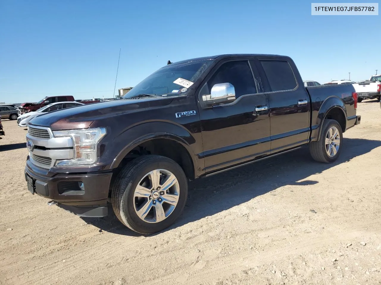 2018 Ford F150 Supercrew VIN: 1FTEW1EG7JFB57782 Lot: 77387074