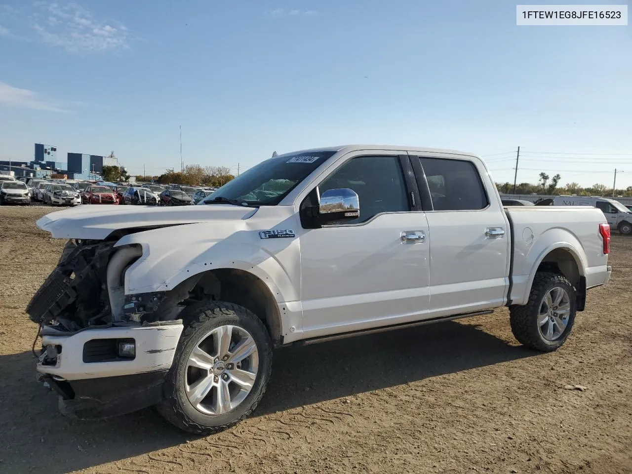 2018 Ford F150 Supercrew VIN: 1FTEW1EG8JFE16523 Lot: 77411434