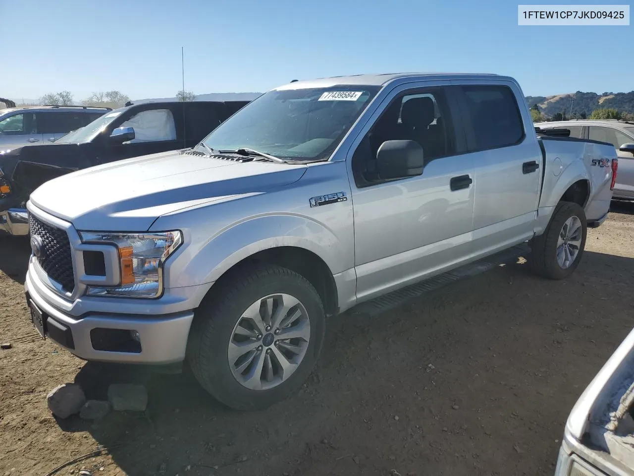 2018 Ford F150 Supercrew VIN: 1FTEW1CP7JKD09425 Lot: 77439584