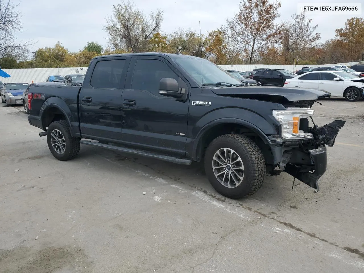 2018 Ford F150 Supercrew VIN: 1FTEW1E5XJFA59666 Lot: 77473254