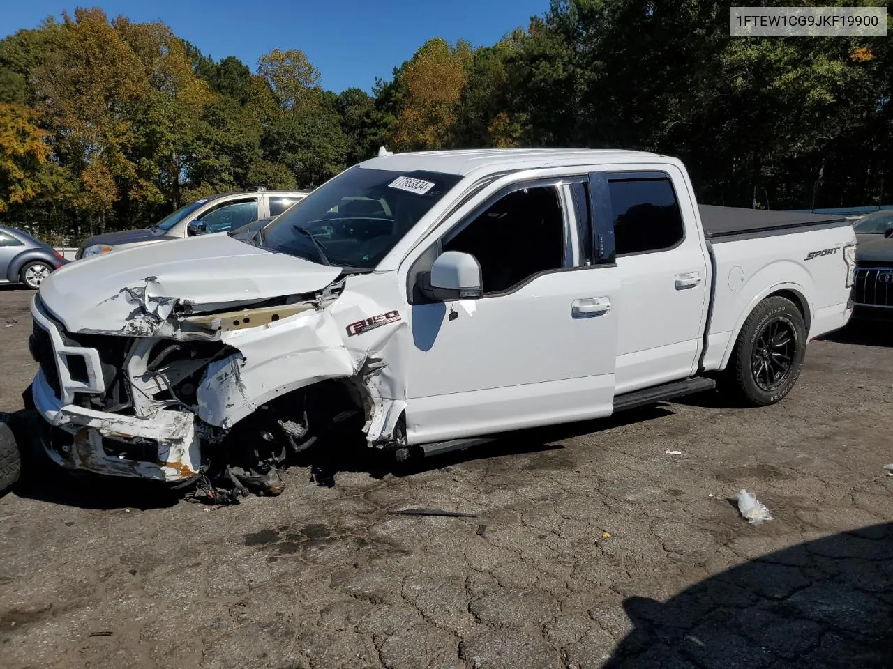 2018 Ford F150 Supercrew VIN: 1FTEW1CG9JKF19900 Lot: 77563834