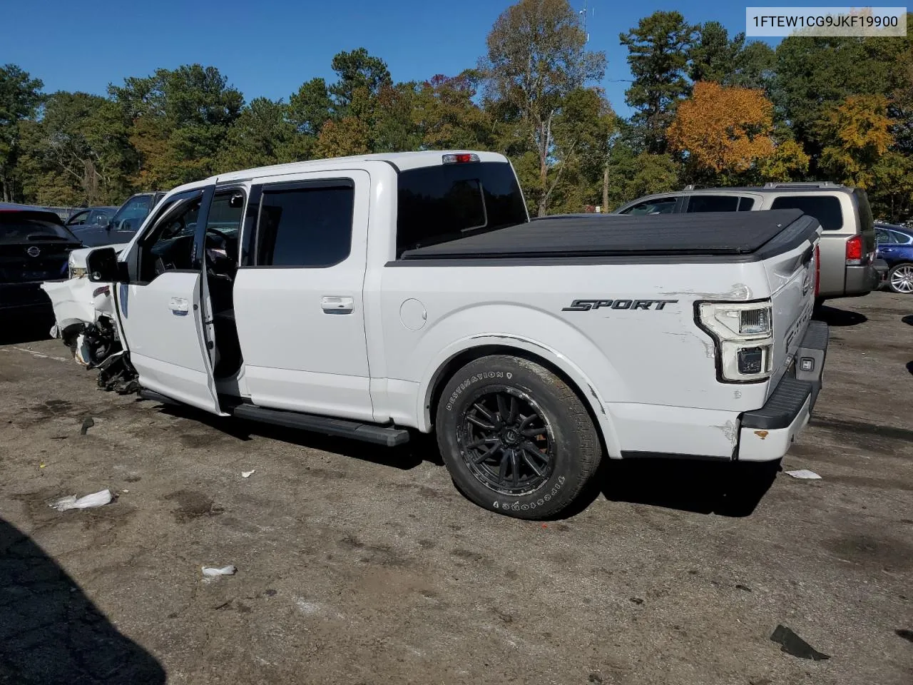 2018 Ford F150 Supercrew VIN: 1FTEW1CG9JKF19900 Lot: 77563834