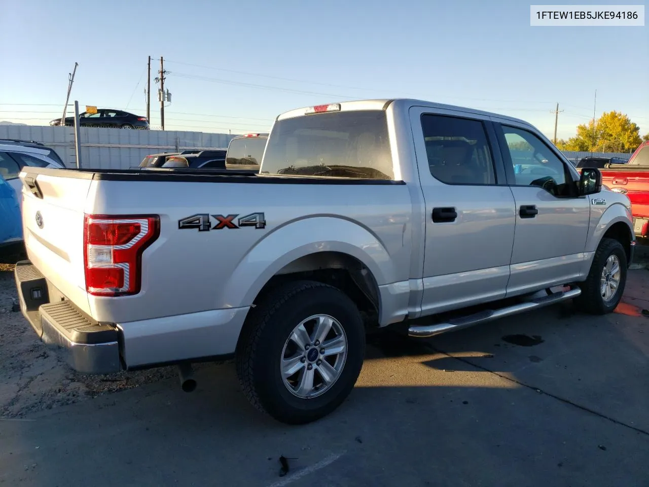 2018 Ford F150 Supercrew VIN: 1FTEW1EB5JKE94186 Lot: 77568164