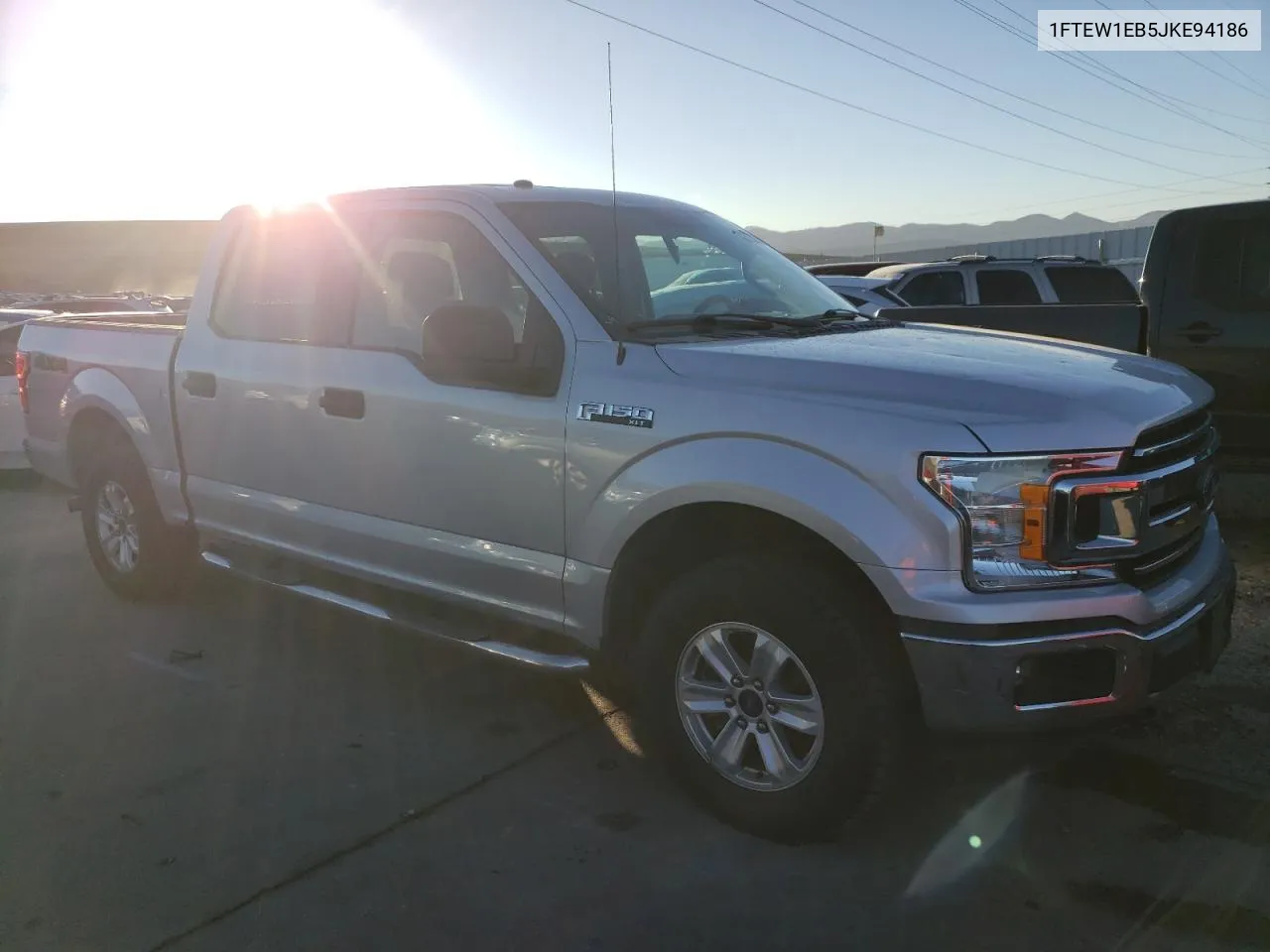 2018 Ford F150 Supercrew VIN: 1FTEW1EB5JKE94186 Lot: 77568164