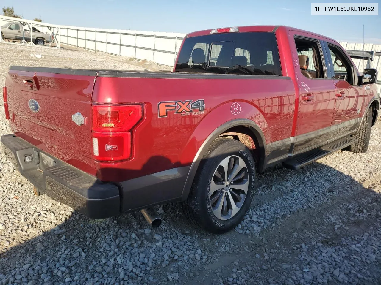 2018 Ford F150 Supercrew VIN: 1FTFW1E59JKE10952 Lot: 77583854