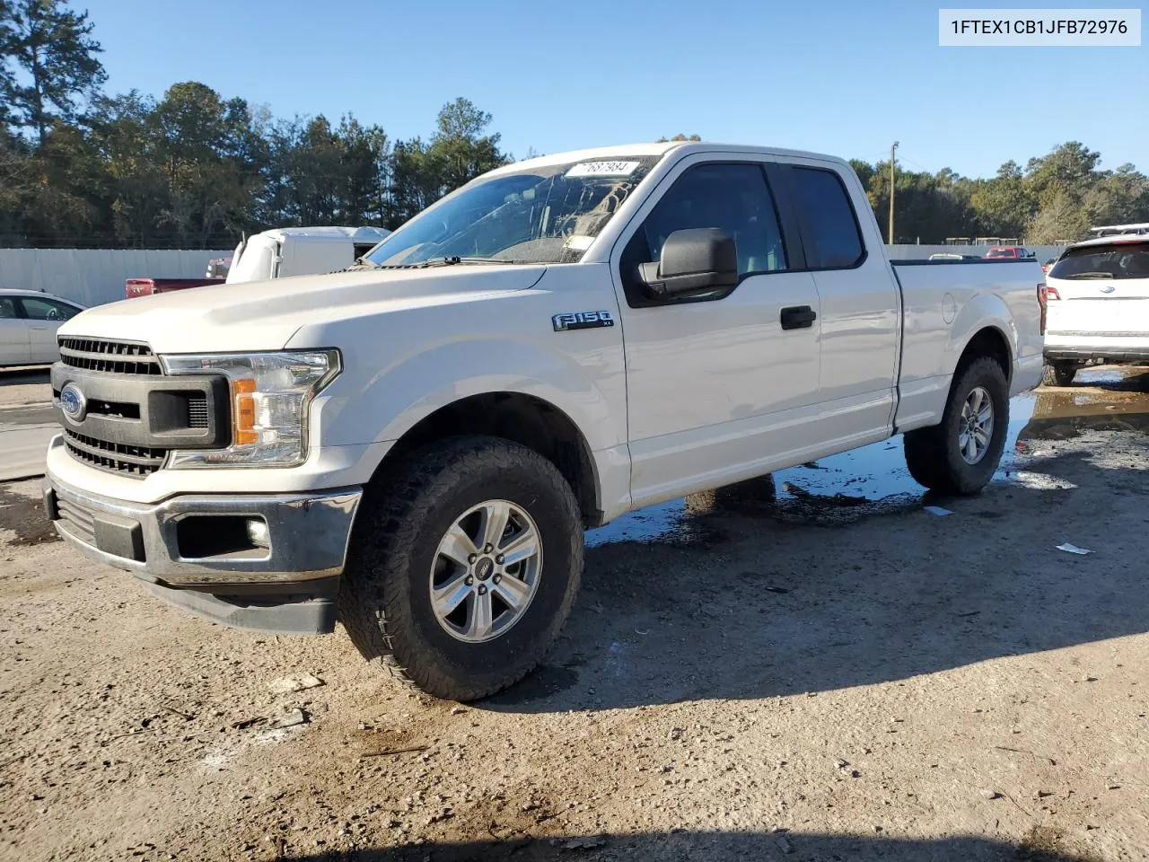 2018 Ford F150 Super Cab VIN: 1FTEX1CB1JFB72976 Lot: 77687984