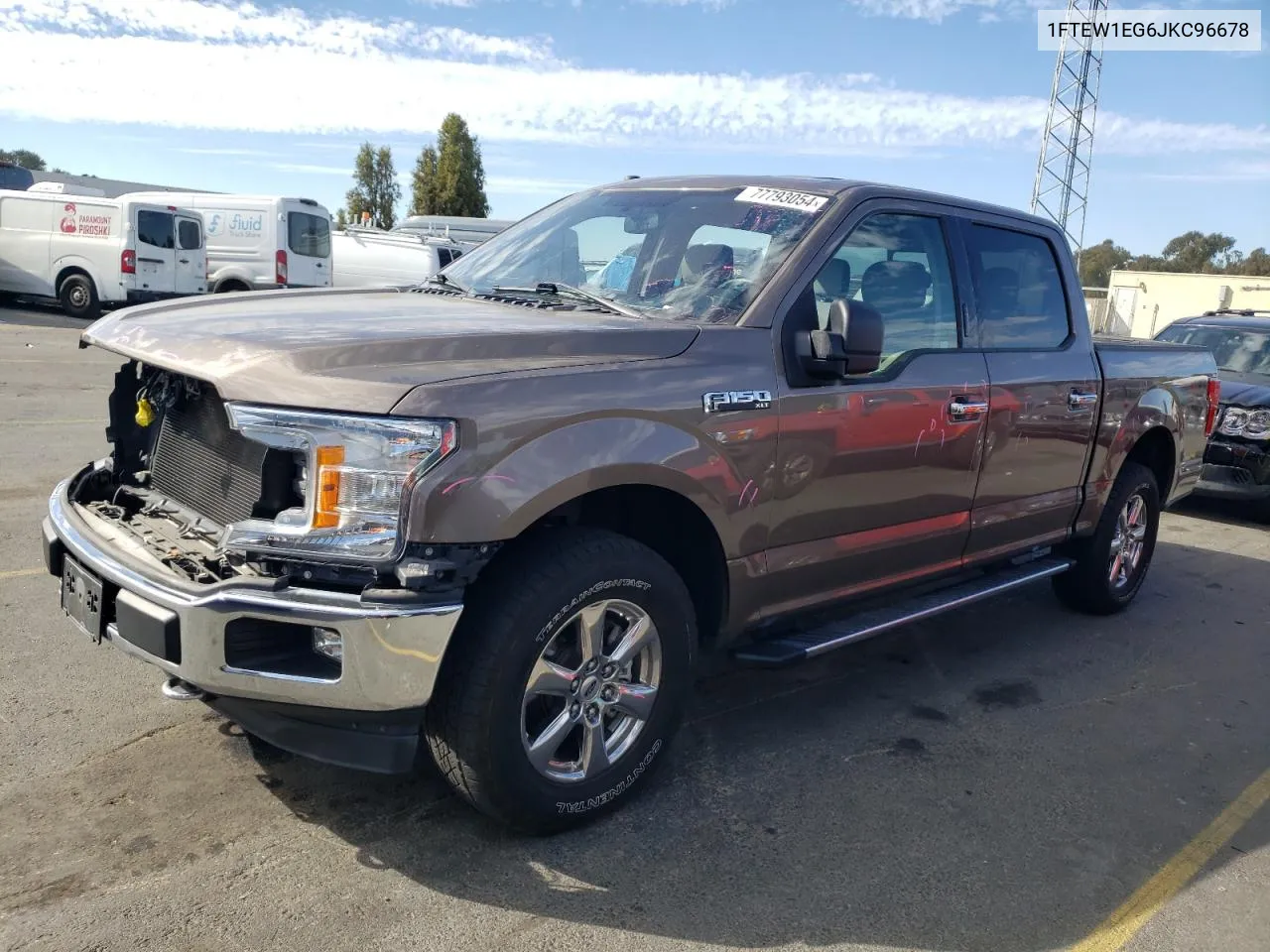 2018 Ford F150 Supercrew VIN: 1FTEW1EG6JKC96678 Lot: 77793054