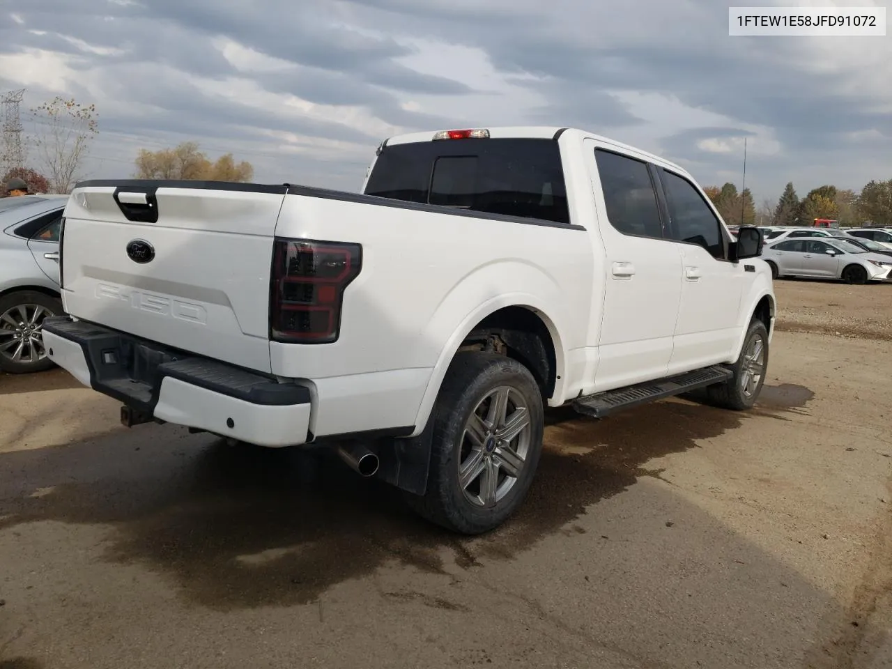 2018 Ford F150 Supercrew VIN: 1FTEW1E58JFD91072 Lot: 77812894