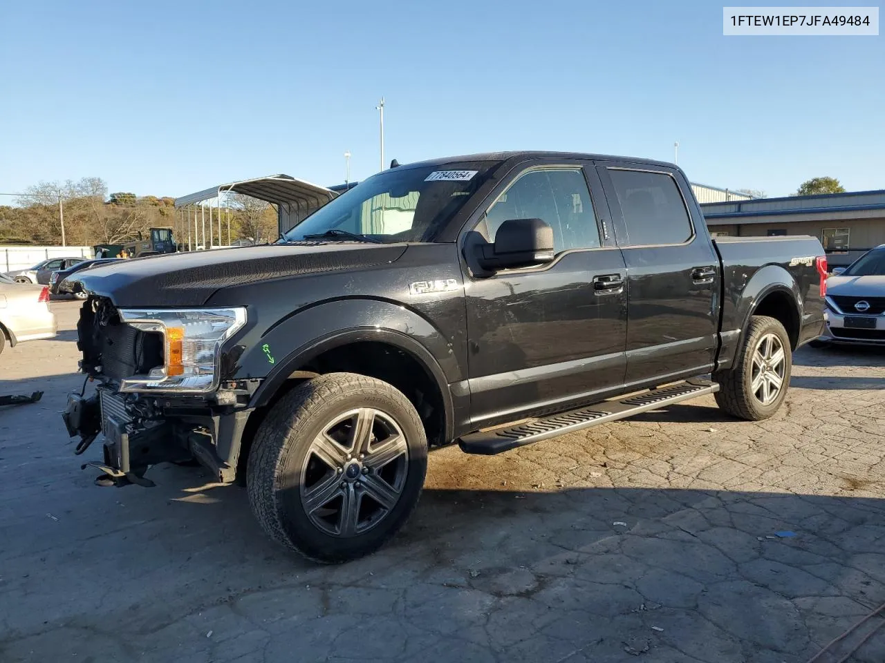 2018 Ford F150 Supercrew VIN: 1FTEW1EP7JFA49484 Lot: 77840564