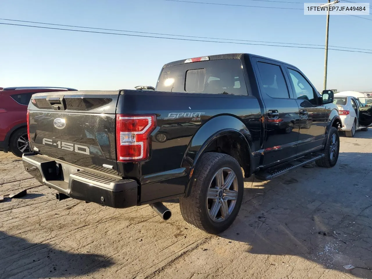 2018 Ford F150 Supercrew VIN: 1FTEW1EP7JFA49484 Lot: 77840564