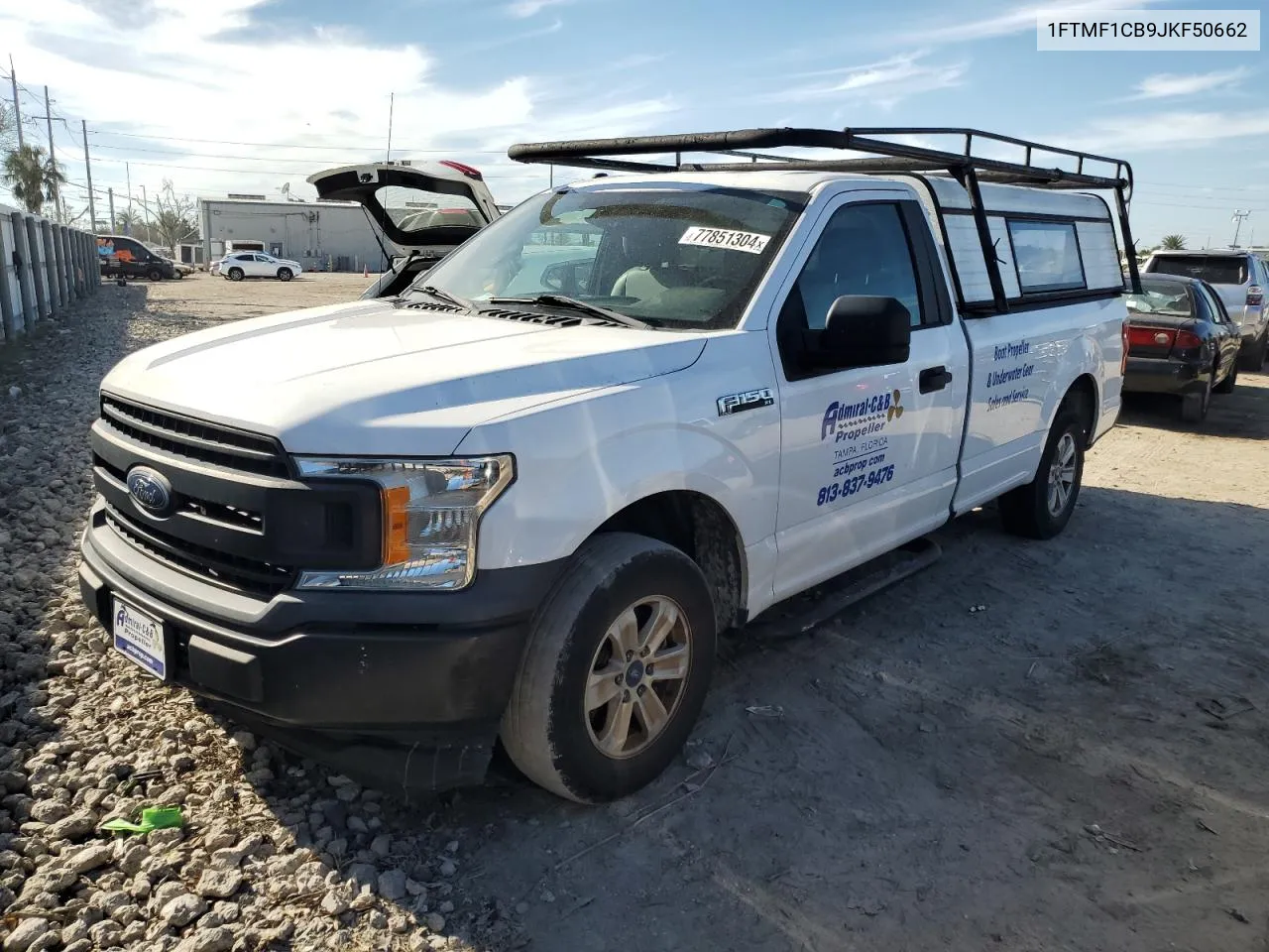 2018 Ford F150 VIN: 1FTMF1CB9JKF50662 Lot: 77851304