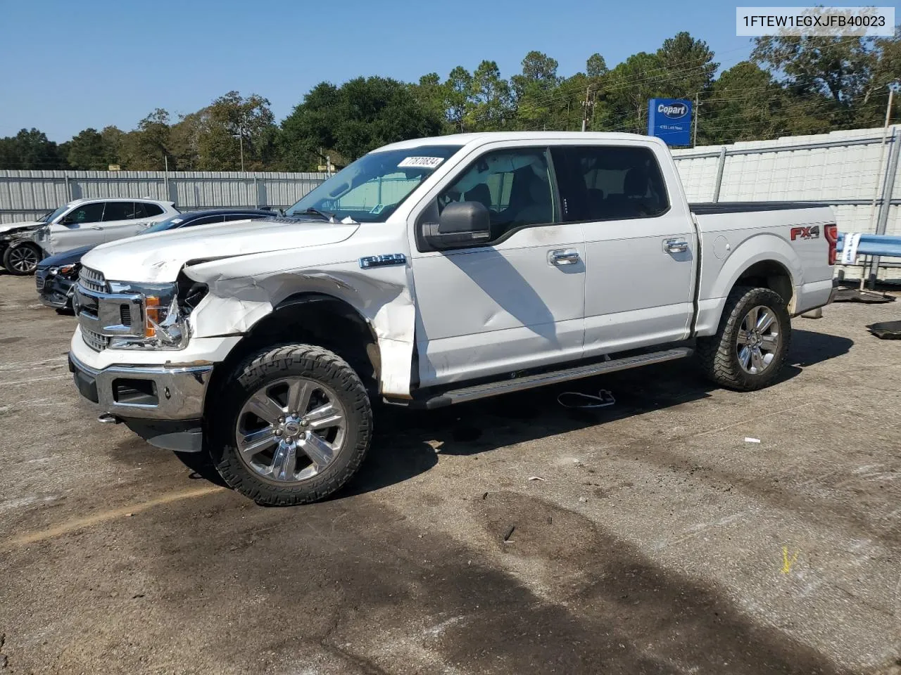 2018 Ford F150 Supercrew VIN: 1FTEW1EGXJFB40023 Lot: 77870834