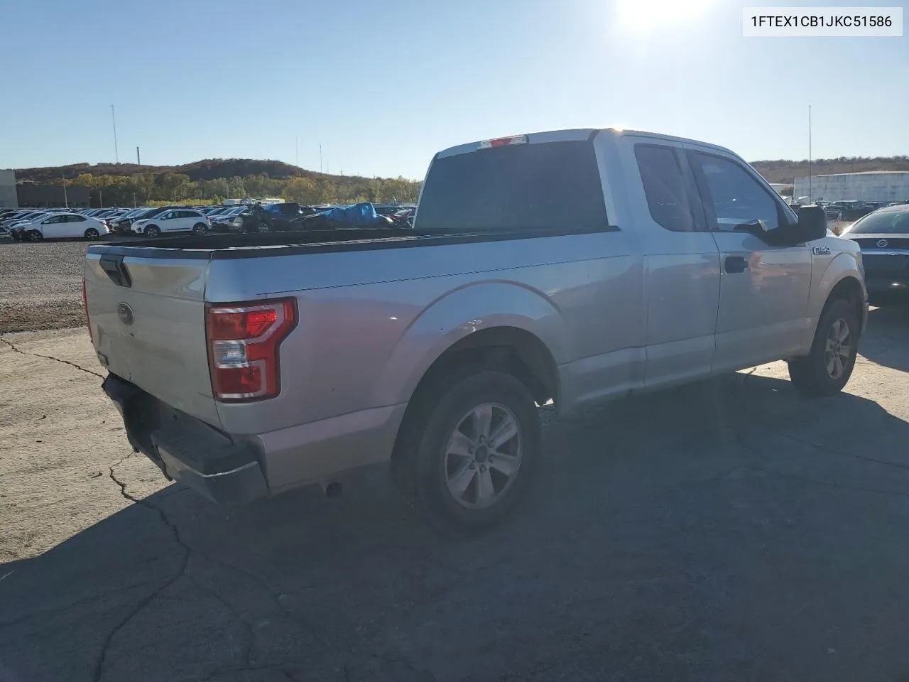 2018 Ford F150 Super Cab VIN: 1FTEX1CB1JKC51586 Lot: 77930514