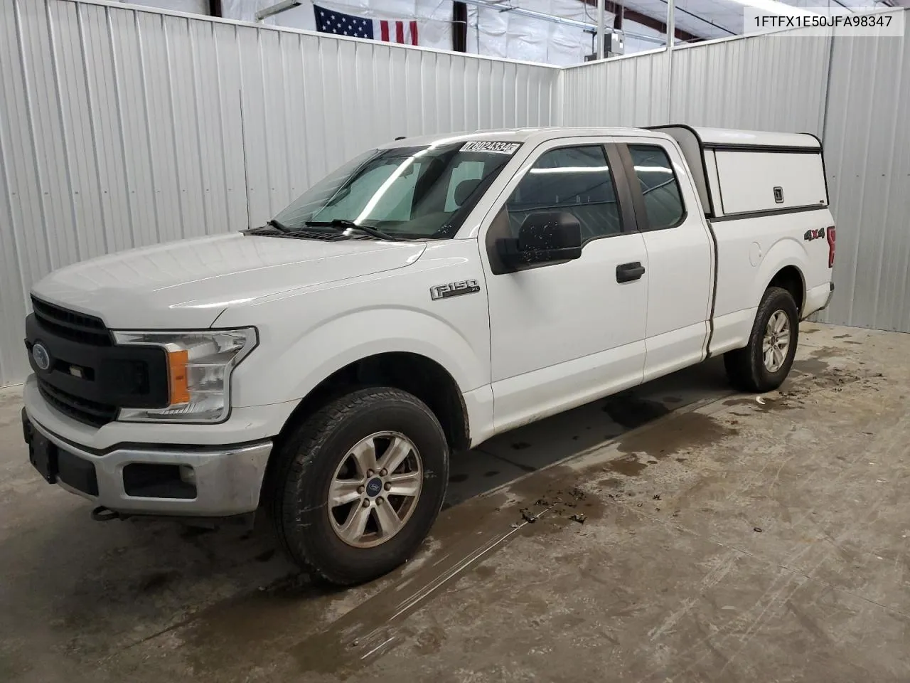 2018 Ford F150 Super Cab VIN: 1FTFX1E50JFA98347 Lot: 78024334