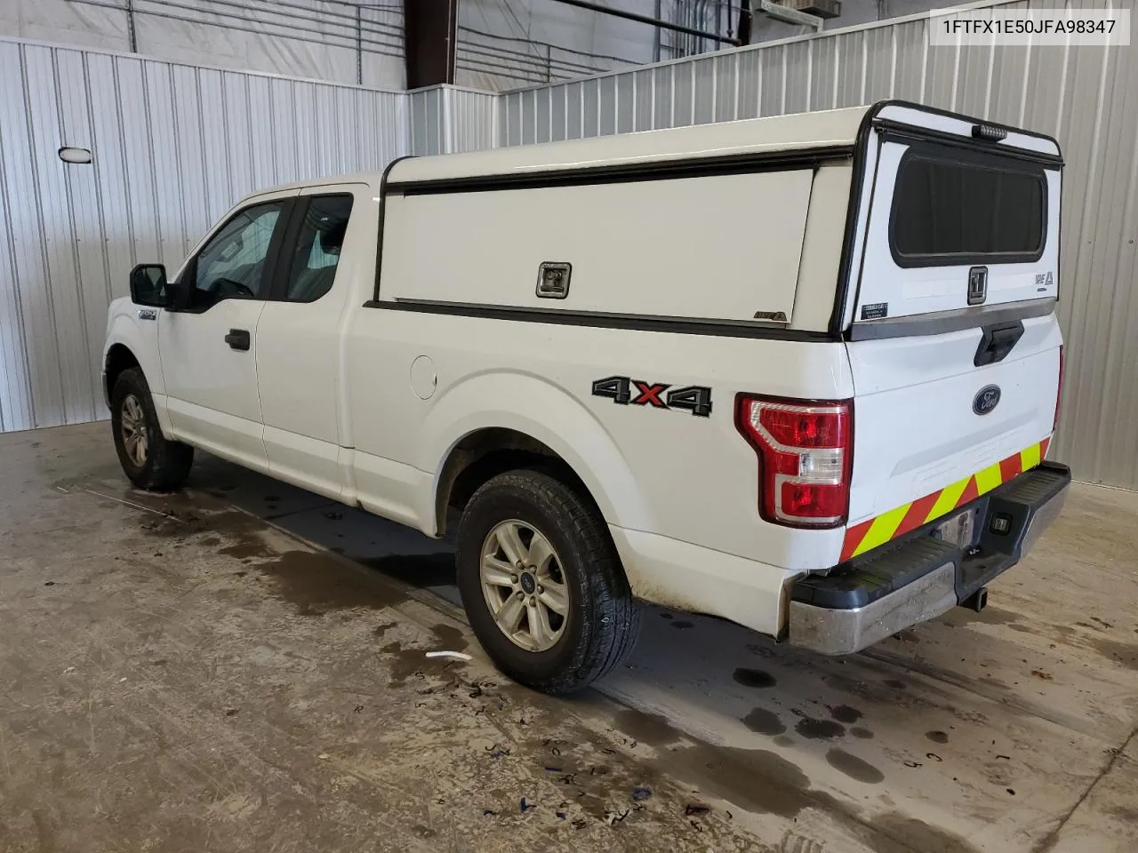 2018 Ford F150 Super Cab VIN: 1FTFX1E50JFA98347 Lot: 78024334