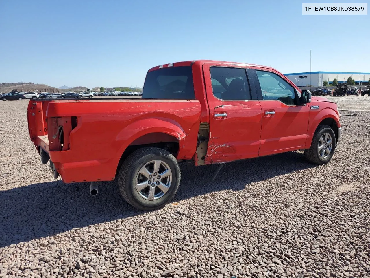 2018 Ford F150 Supercrew VIN: 1FTEW1CB8JKD38579 Lot: 78245464