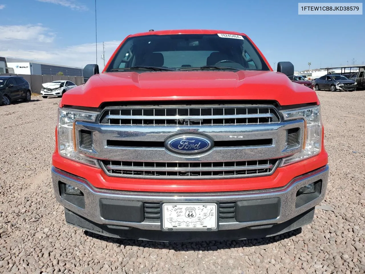 2018 Ford F150 Supercrew VIN: 1FTEW1CB8JKD38579 Lot: 78245464