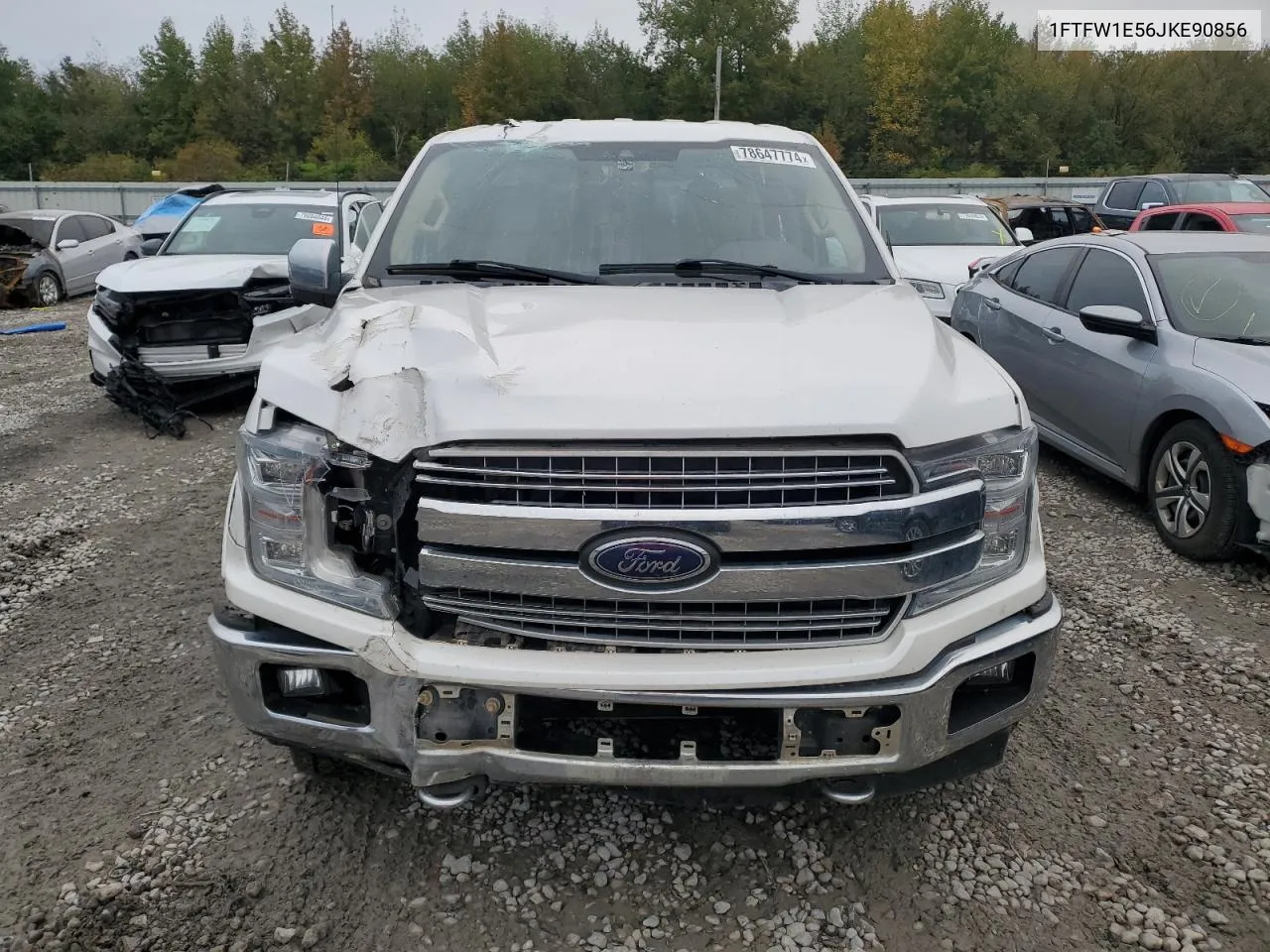 2018 Ford F150 Supercrew VIN: 1FTFW1E56JKE90856 Lot: 78647774