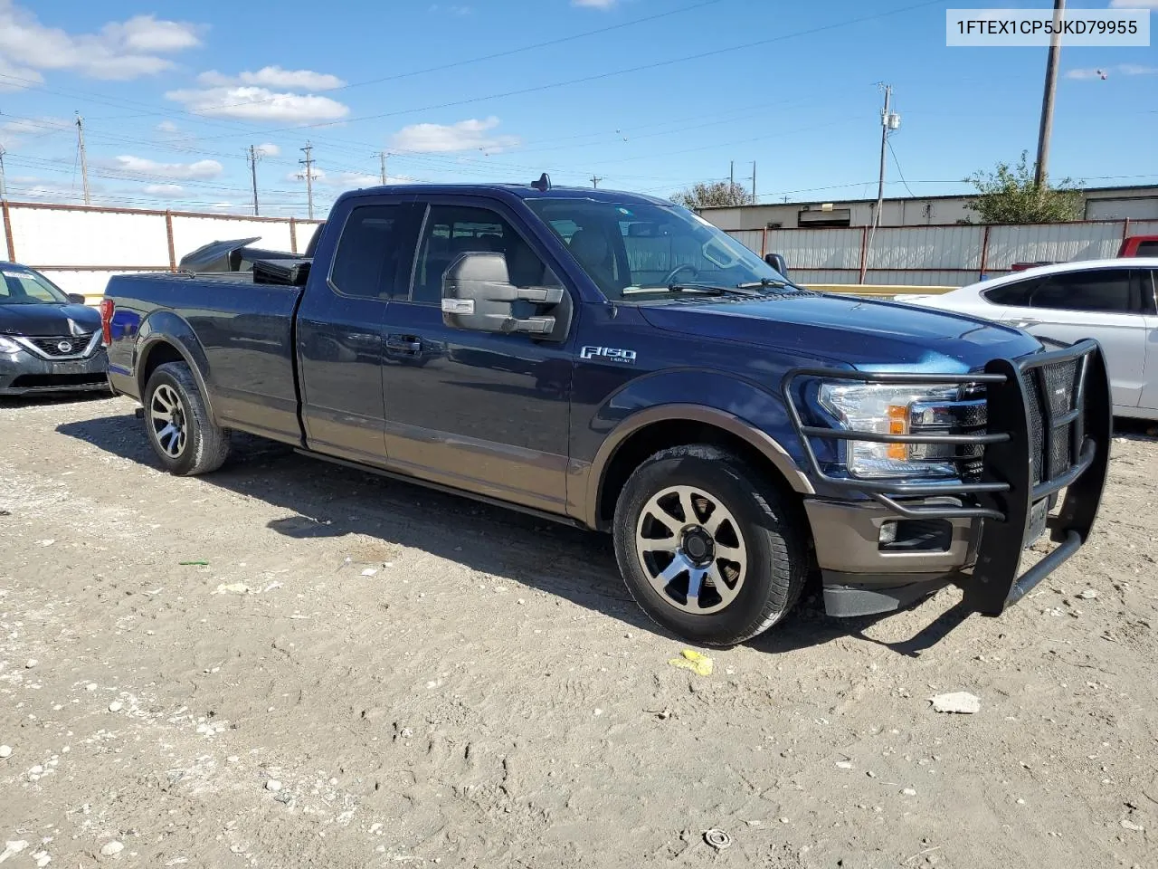 2018 Ford F150 Super Cab VIN: 1FTEX1CP5JKD79955 Lot: 78738794