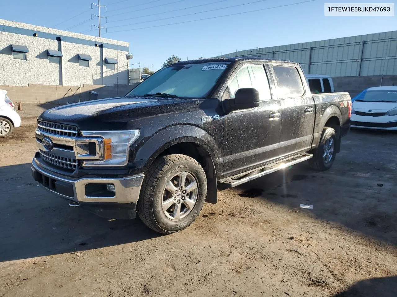 2018 Ford F150 Supercrew VIN: 1FTEW1E58JKD47693 Lot: 78851674