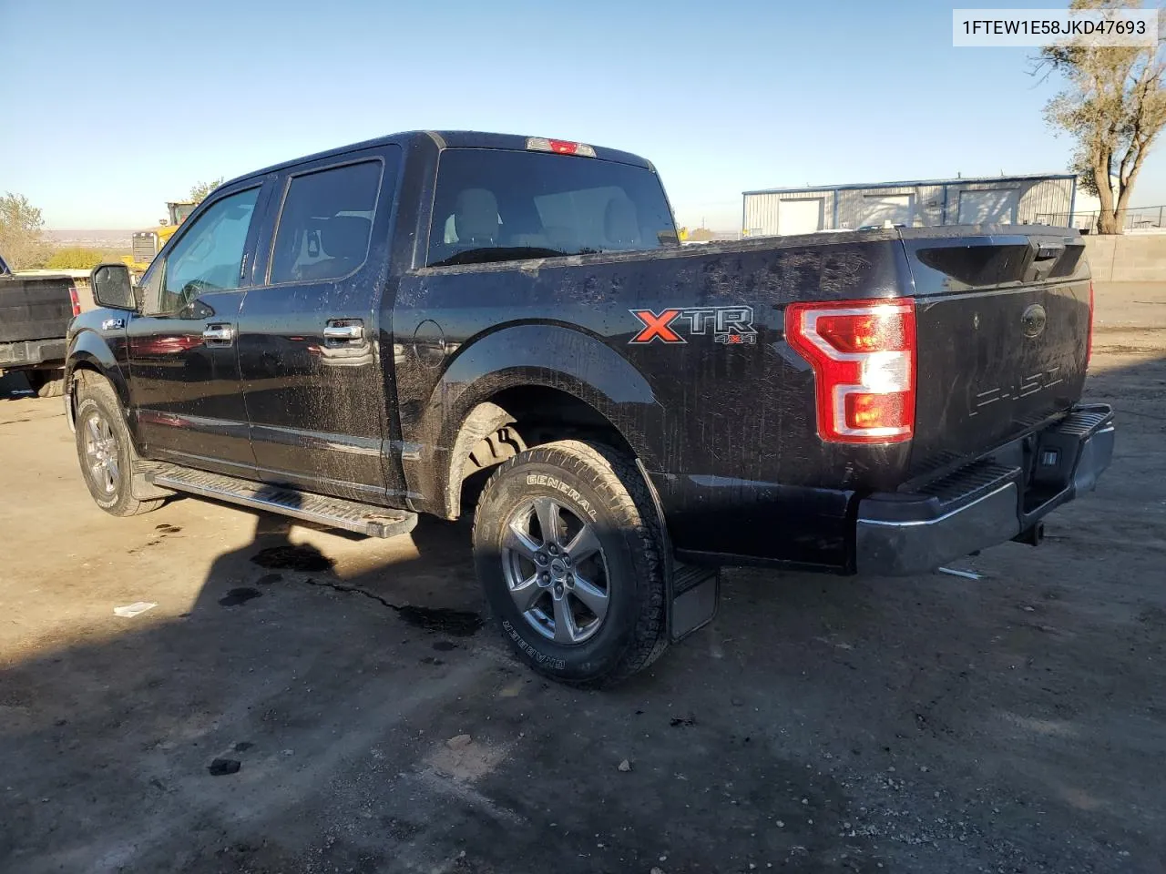 2018 Ford F150 Supercrew VIN: 1FTEW1E58JKD47693 Lot: 78851674