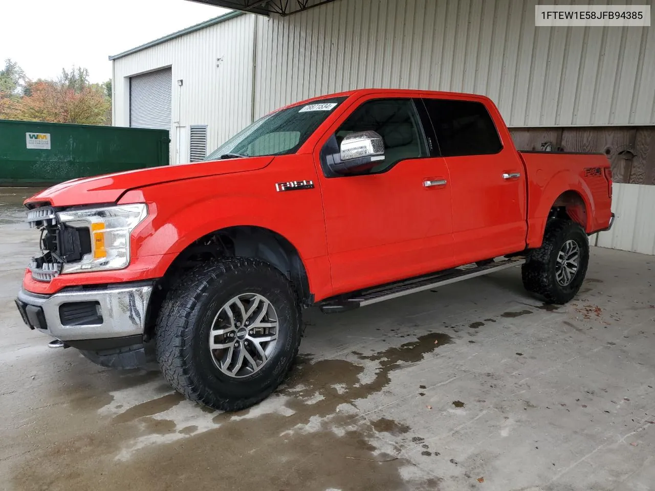 2018 Ford F150 Supercrew VIN: 1FTEW1E58JFB94385 Lot: 78871534