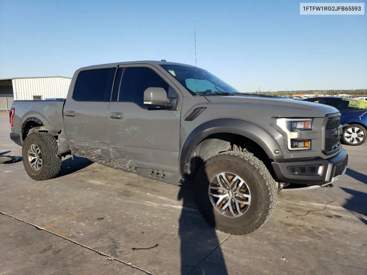 2018 Ford F150 Raptor VIN: 1FTFW1RG2JFB65593 Lot: 79614534