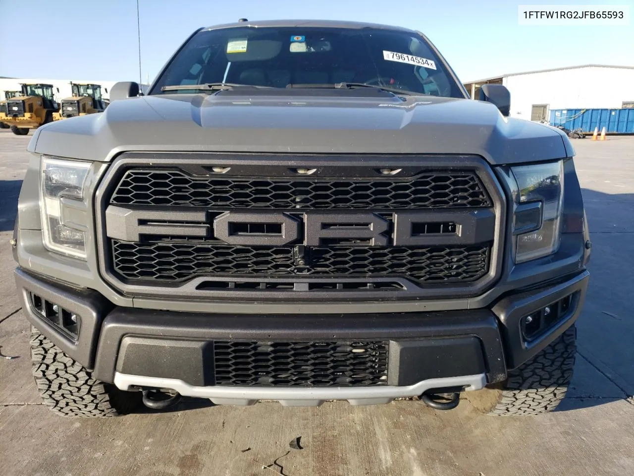 2018 Ford F150 Raptor VIN: 1FTFW1RG2JFB65593 Lot: 79614534