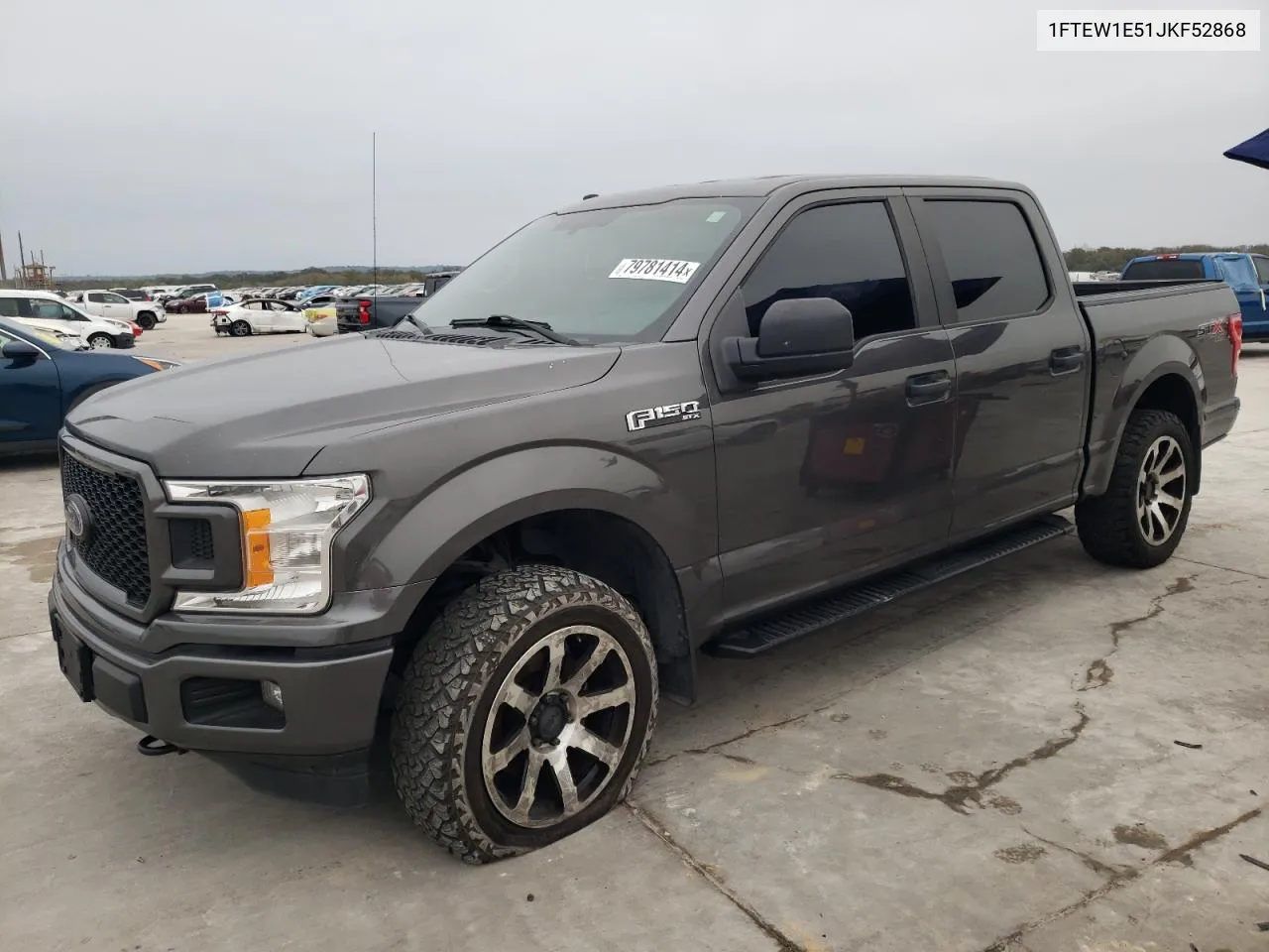 2018 Ford F150 Supercrew VIN: 1FTEW1E51JKF52868 Lot: 79781414