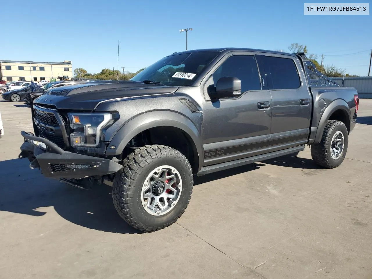 2018 Ford F150 Raptor VIN: 1FTFW1RG7JFB84513 Lot: 79810894