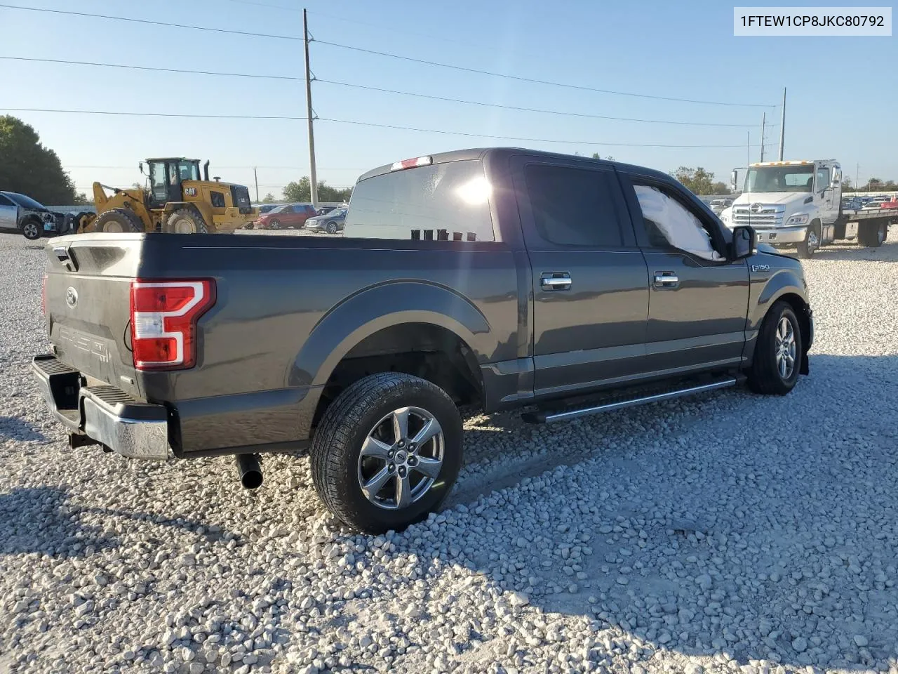 2018 Ford F150 Supercrew VIN: 1FTEW1CP8JKC80792 Lot: 80008074