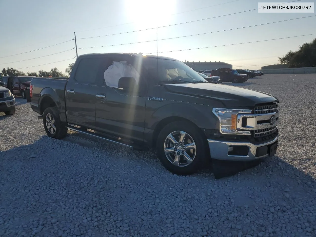 2018 Ford F150 Supercrew VIN: 1FTEW1CP8JKC80792 Lot: 80008074