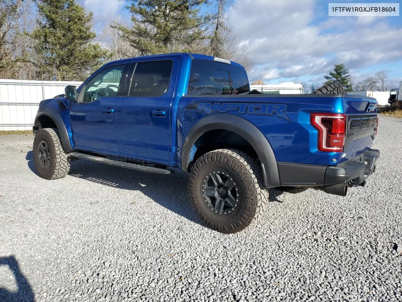 2018 Ford F150 Raptor VIN: 1FTFW1RGXJFB18604 Lot: 80062584