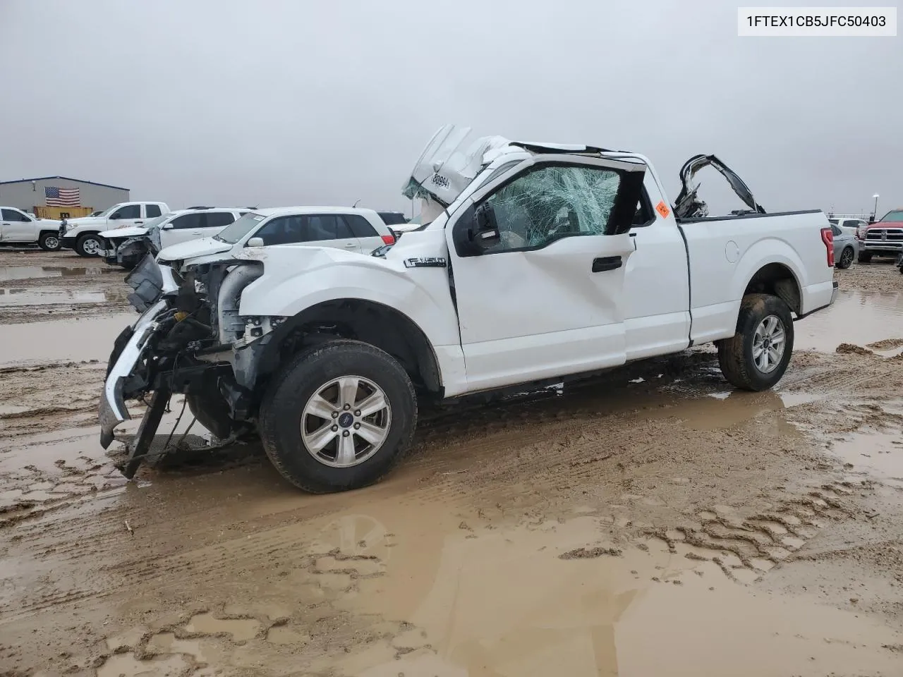 2018 Ford F150 Super Cab VIN: 1FTEX1CB5JFC50403 Lot: 80120994