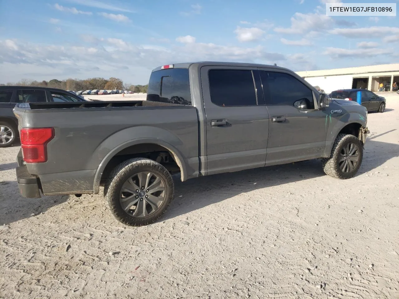 2018 Ford F150 Supercrew VIN: 1FTEW1EG7JFB10896 Lot: 80242714