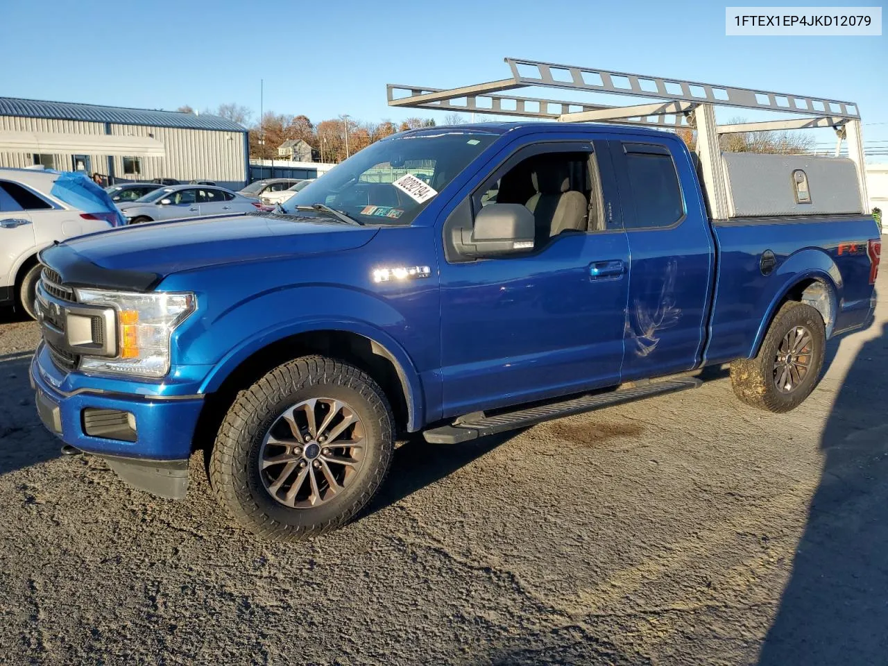 2018 Ford F150 Super Cab VIN: 1FTEX1EP4JKD12079 Lot: 80292194