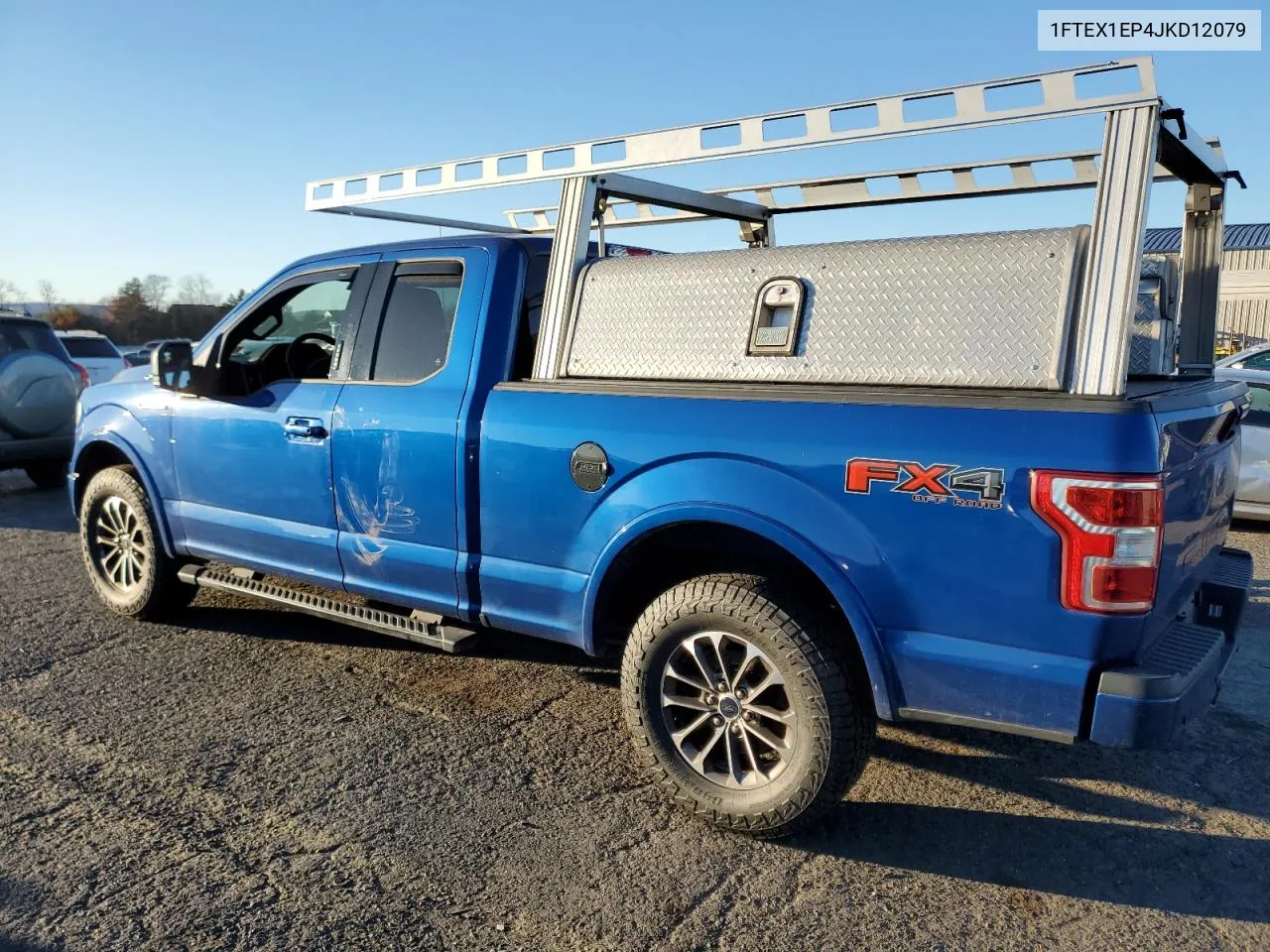 2018 Ford F150 Super Cab VIN: 1FTEX1EP4JKD12079 Lot: 80292194