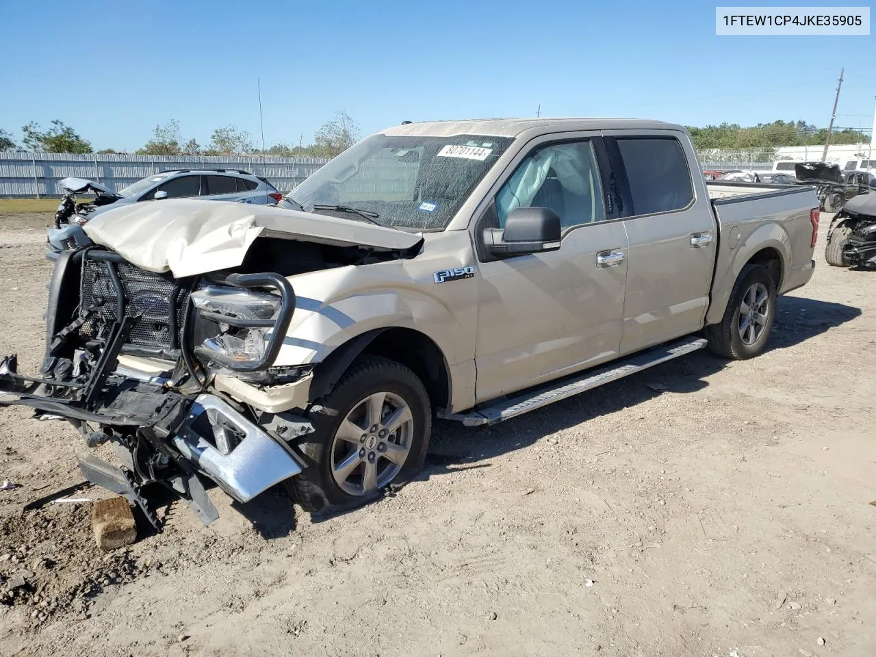 2018 Ford F150 Supercrew VIN: 1FTEW1CP4JKE35905 Lot: 80701144