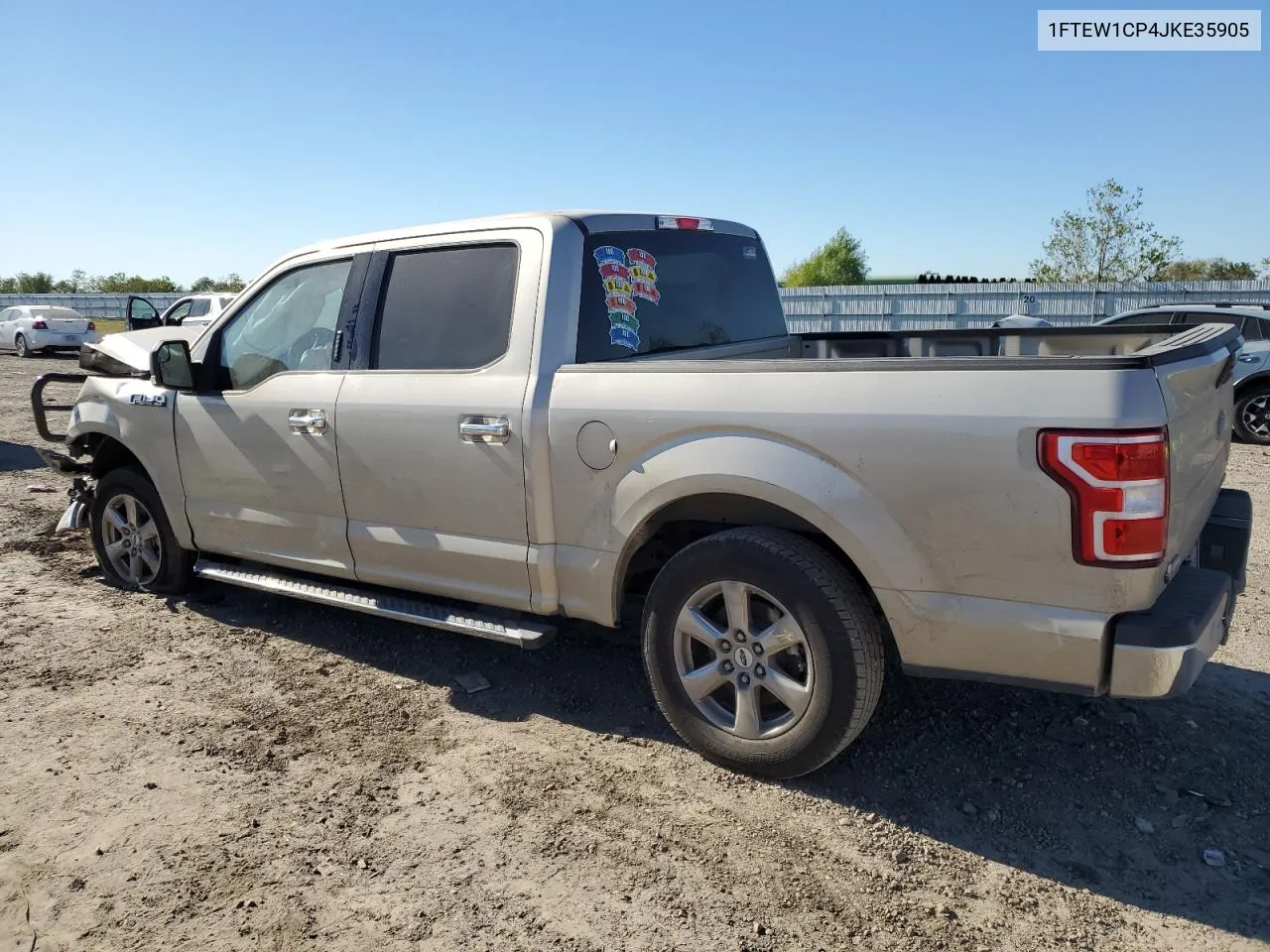 2018 Ford F150 Supercrew VIN: 1FTEW1CP4JKE35905 Lot: 80701144