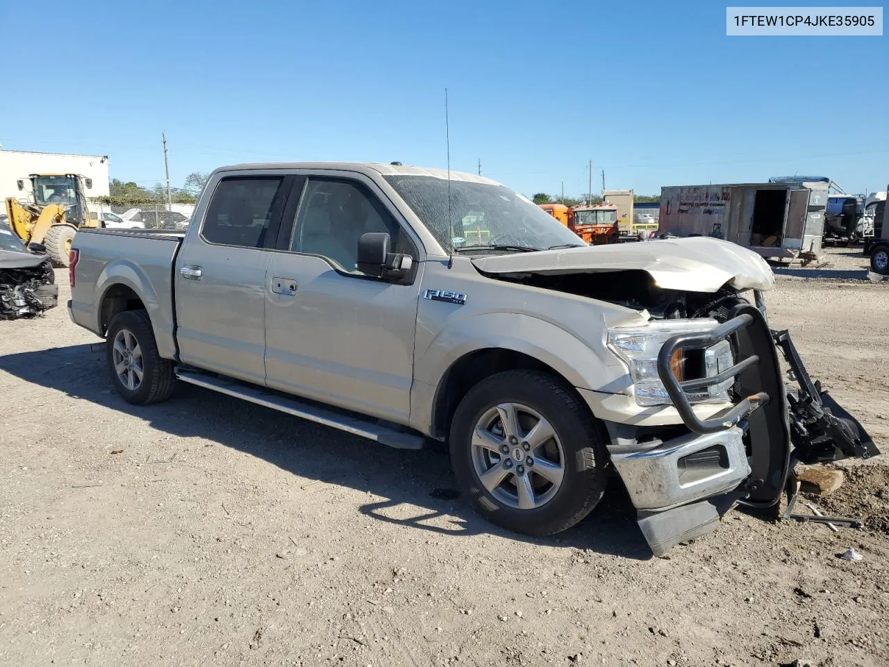 2018 Ford F150 Supercrew VIN: 1FTEW1CP4JKE35905 Lot: 80701144